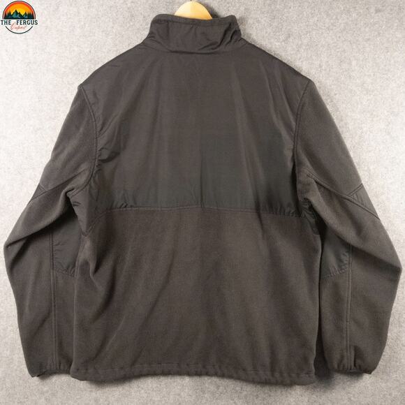 Columbia Field Gear Jacket Black Full-Zip Fleece Long Sleeve Gorpcore Men's XL - Picture 2 of 14